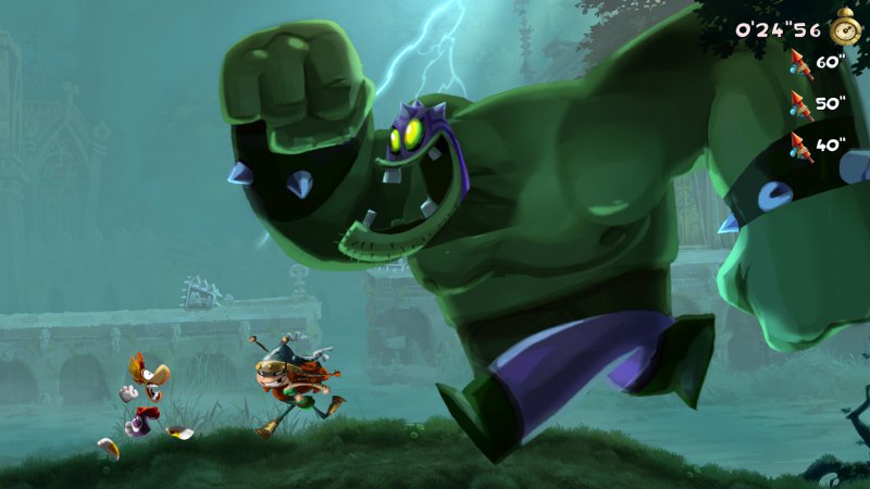 Игра Rayman Legends, в которую можно играть вдвоем на Playstation 4
