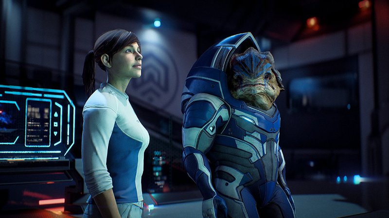 Кадр из игры Mass Effect: Andromeda - главные герои