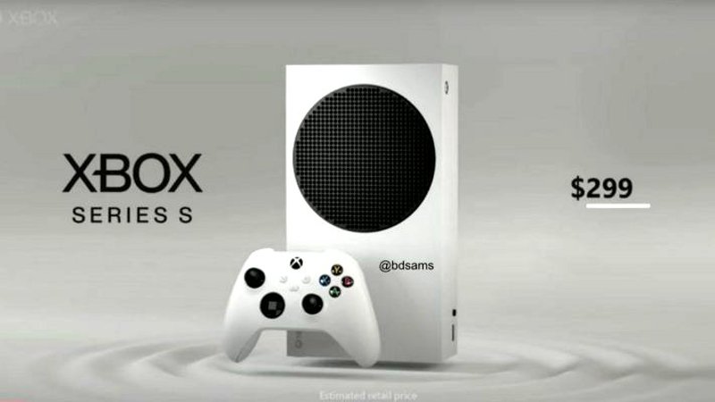 Скриншот консоли Xbox Series S с ценой