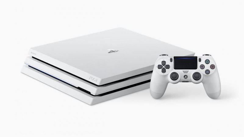 Скриншот PlayStation 4 в белом корпусе
