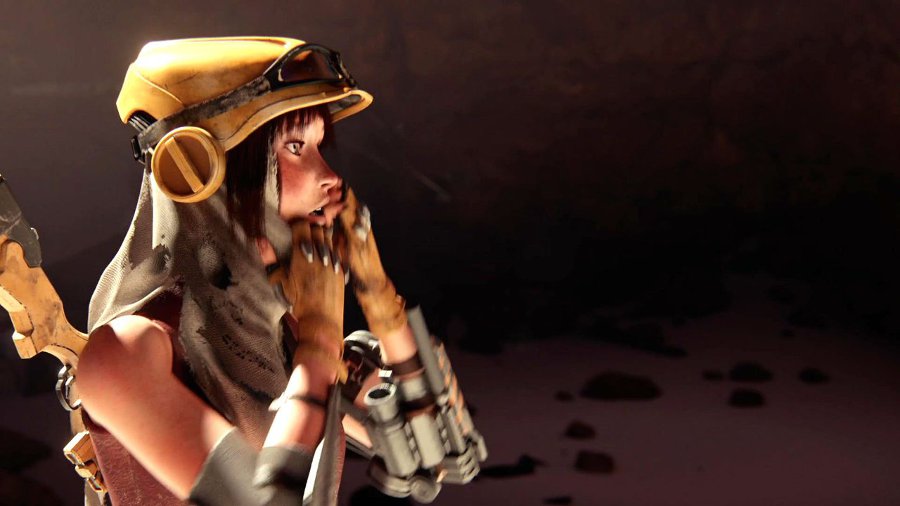 скриншот игры Recore с изображением главной героии