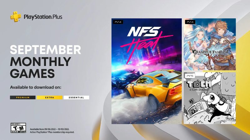 Скриншот раздачи игр PS+ Essential в сентябре 2022