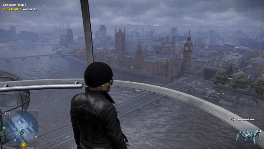 Вид на здание Лондонского парламента в игре