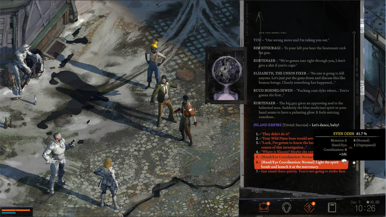 disco elysium determine where the shot came from